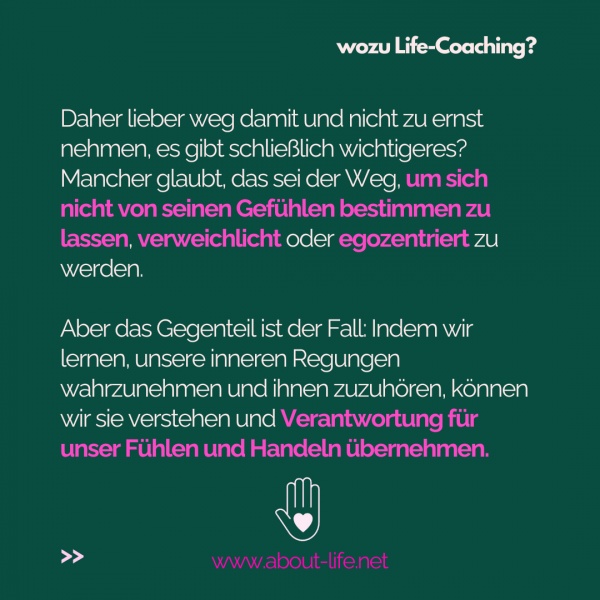 Wozu Coaching und Therapie?