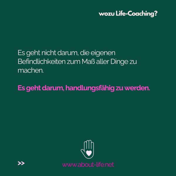 Wozu Coaching und Therapie?